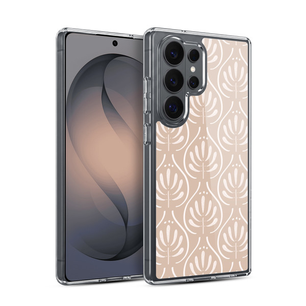 Anis Illustration Mix Pattern Boho Beige Soft Gel Case for Samsung Galaxy S26 Ultra
