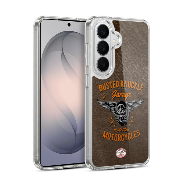 Busted Knuckle Garage Graphics Motorcycles Soft Gel Case for Samsung Galaxy S26