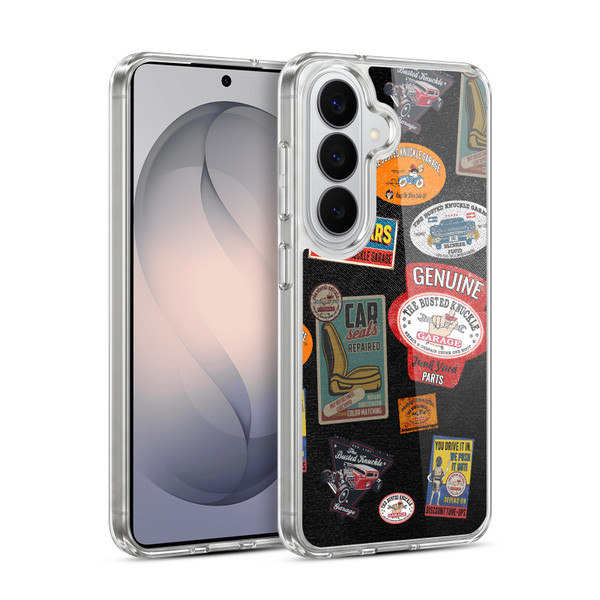 Busted Knuckle Garage Graphics Patches Soft Gel Case for Samsung Galaxy S26 Plus