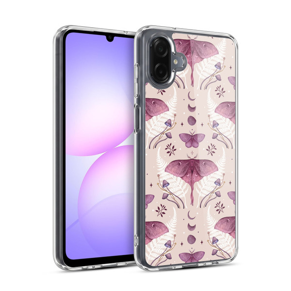 Episodic Drawing Art Emerald Pink Pattern Soft Gel Case for Samsung Galaxy A07 4G