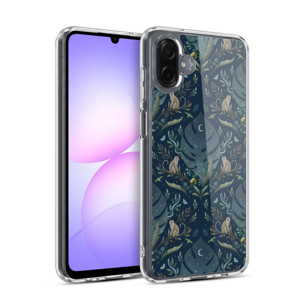 Episodic Drawing Art Monkey Tropical Light Pattern Soft Gel Case for Samsung Galaxy A07 4G