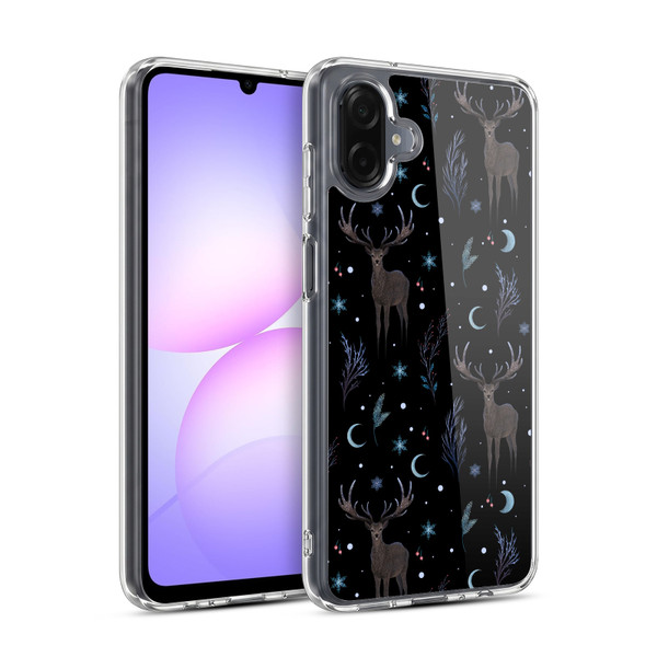 Episodic Drawing Art Winter Deer Pattern Soft Gel Case for Samsung Galaxy A07 4G