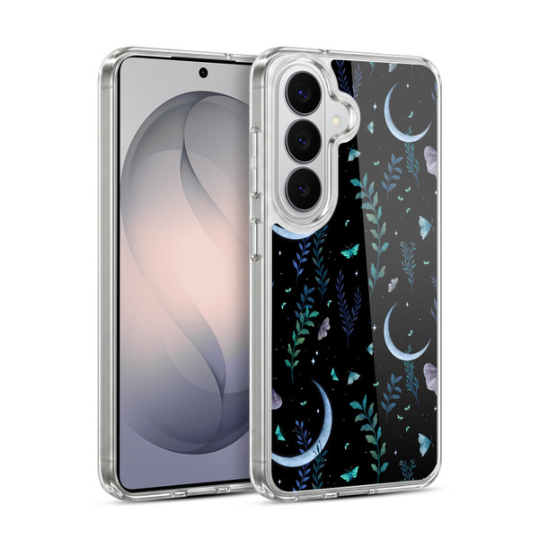 Episodic Drawing Art Moth Garden Pattern Soft Gel Case for Samsung Galaxy S26