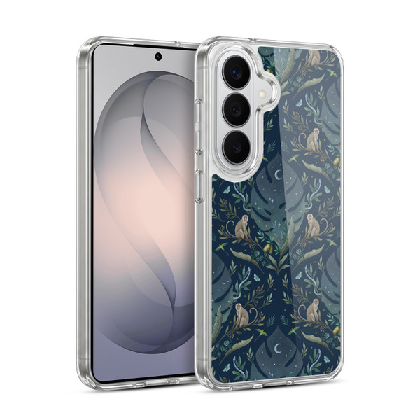 Episodic Drawing Art Monkey Tropical Light Pattern Soft Gel Case for Samsung Galaxy S26 Plus