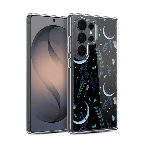 Episodic Drawing Art Moth Garden Pattern Soft Gel Case for Samsung Galaxy S26 Ultra