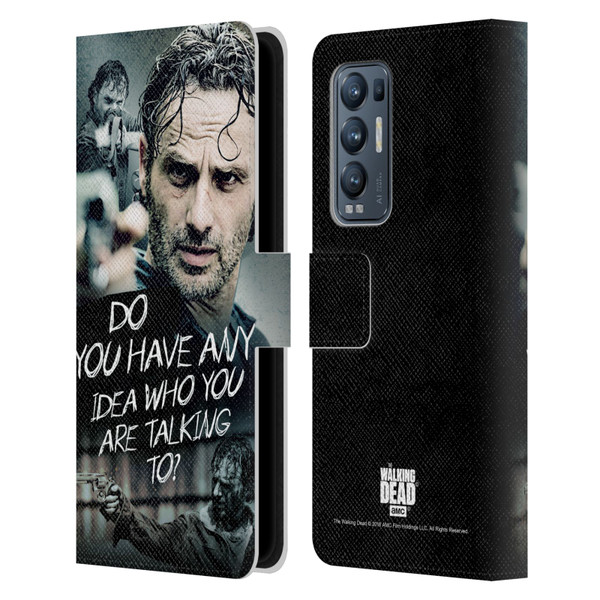 AMC The Walking Dead Rick Grimes Legacy Question Leather Book Wallet Case Cover For OPPO Find X3 Neo / Reno5 Pro+ 5G