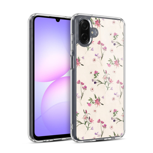Micklyn Le Feuvre Florals Scattered Soft Gel Case for Samsung Galaxy A07 4G