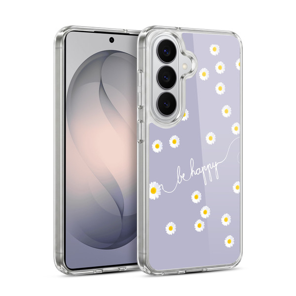 Monika Strigel Happy Daisy Lavender Soft Gel Case for Samsung Galaxy S26 Plus