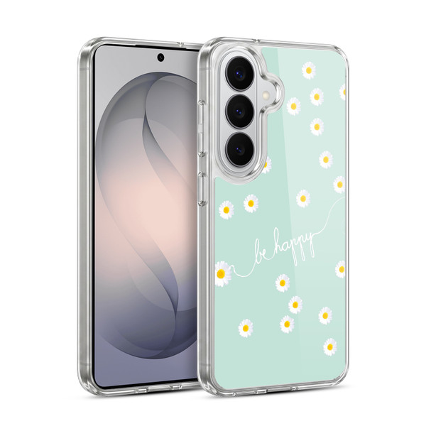 Monika Strigel Happy Daisy Mint Soft Gel Case for Samsung Galaxy S26 Plus