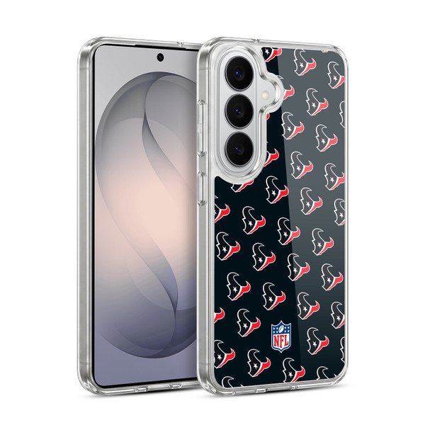 NFL Houston Texans Artwork Patterns Soft Gel Case for Samsung Galaxy S26 Plus