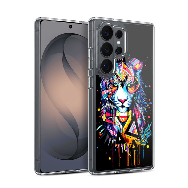 Pixie Cold Cats Shattered Tiger Soft Gel Case for Samsung Galaxy S26 Ultra