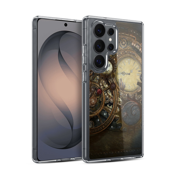 Simone Gatterwe Steampunk Clocks Soft Gel Case for Samsung Galaxy S26 Ultra