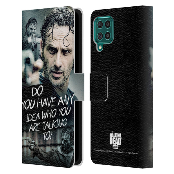 AMC The Walking Dead Rick Grimes Legacy Question Leather Book Wallet Case Cover For Samsung Galaxy F62 (2021)