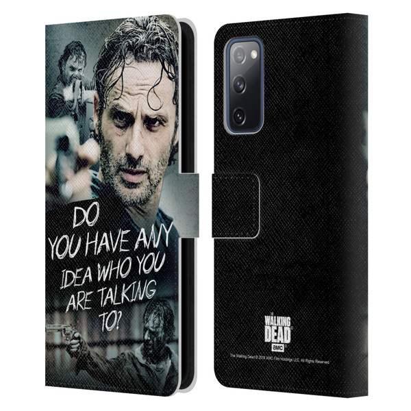 AMC The Walking Dead Rick Grimes Legacy Question Leather Book Wallet Case Cover For Samsung Galaxy S20 FE / 5G