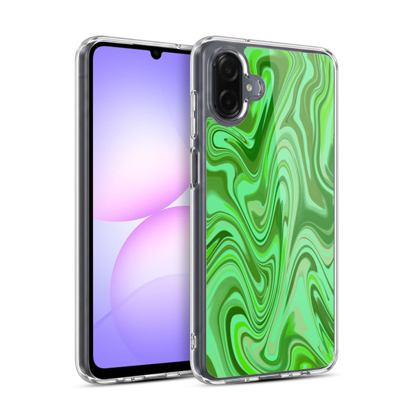 Suzan Lind Marble Light Green Soft Gel Case for Samsung Galaxy A07 4G