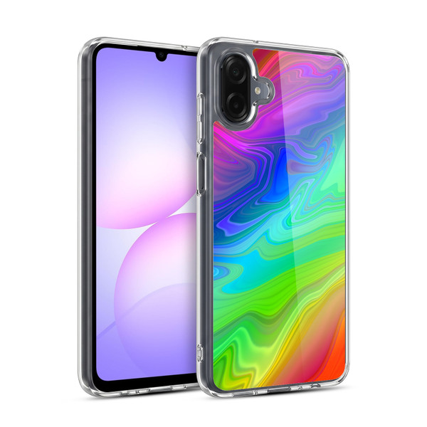 Suzan Lind Marble Rainbow Soft Gel Case for Samsung Galaxy A07 4G