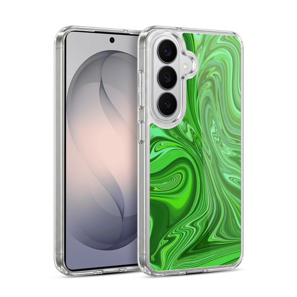 Suzan Lind Marble Emerald Green Soft Gel Case for Samsung Galaxy S26