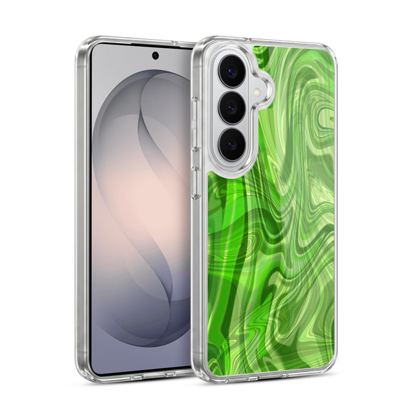 Suzan Lind Marble Green Soft Gel Case for Samsung Galaxy S26