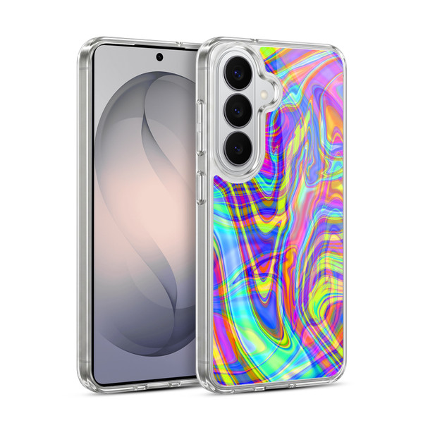 Suzan Lind Marble Illusion Rainbow Soft Gel Case for Samsung Galaxy S26