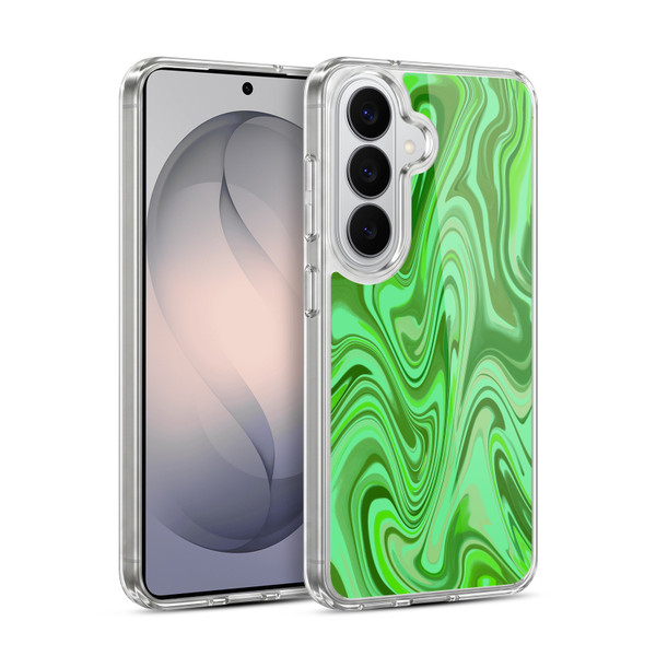 Suzan Lind Marble Light Green Soft Gel Case for Samsung Galaxy S26 Plus