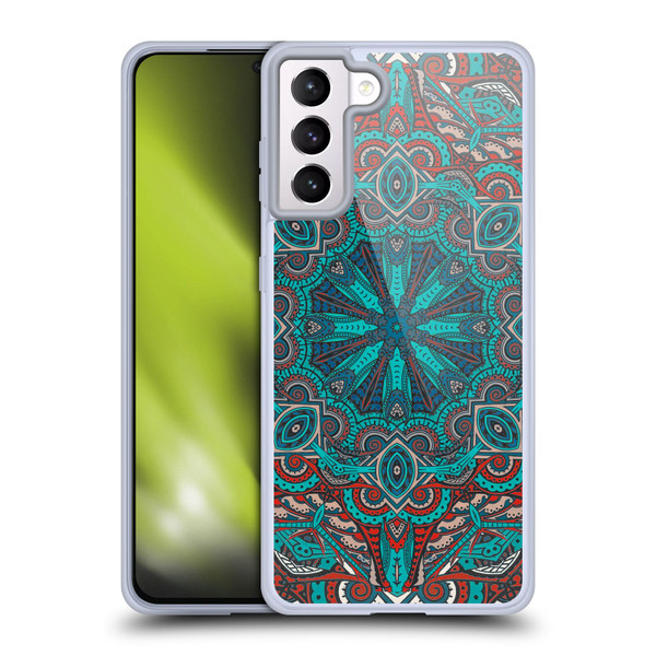 Aimee Stewart Mandala Moroccan Sea Soft Gel Case for Samsung Galaxy S21+ 5G