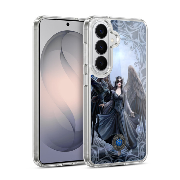Anne Stokes Raven Full With Pattern Soft Gel Case for Samsung Galaxy S26 Plus