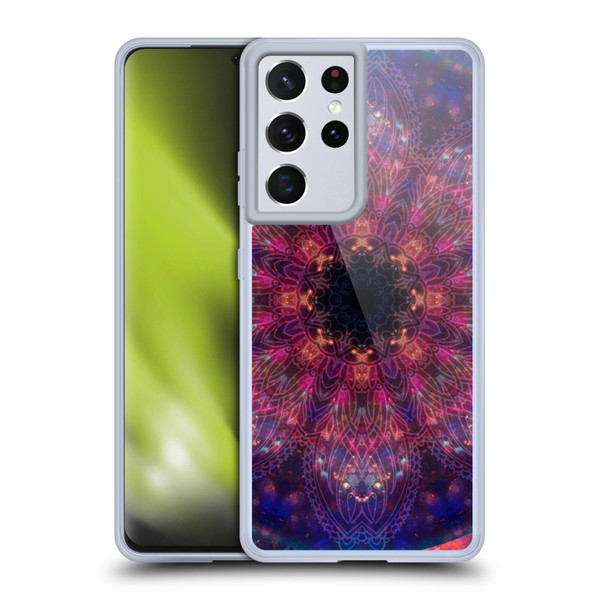 Aimee Stewart Mandala Doodle Flower Soft Gel Case for Samsung Galaxy S21 Ultra 5G