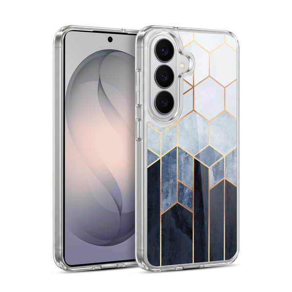 Elisabeth Fredriksson Sparkles Soft Blue Hexagons Soft Gel Case for Samsung Galaxy S26