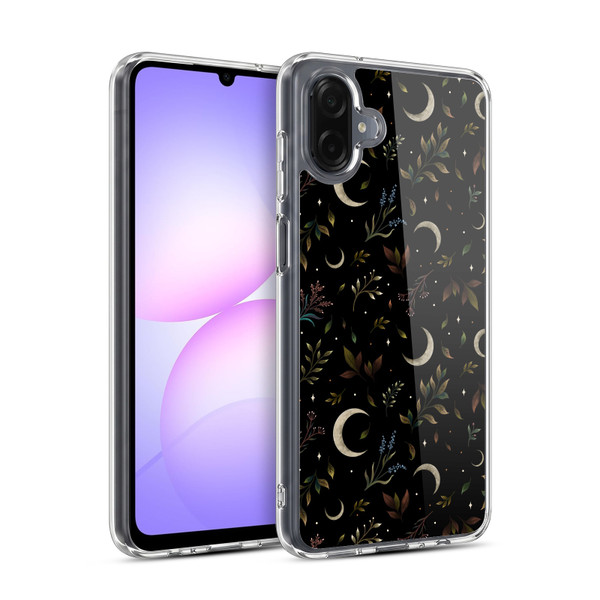 Episodic Drawing Pattern Crescent Moon Soft Gel Case for Samsung Galaxy A07 4G