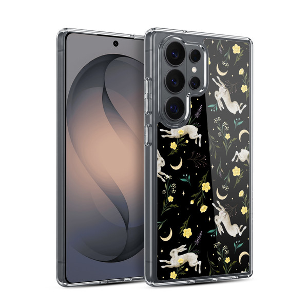Episodic Drawing Pattern Bunny Night Soft Gel Case for Samsung Galaxy S26 Ultra
