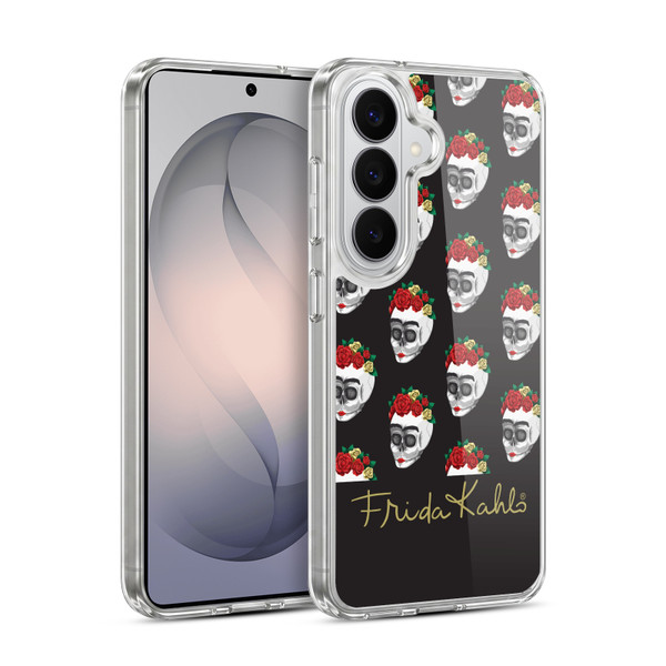 Frida Kahlo Roses Skull Pattern Soft Gel Case for Samsung Galaxy S26
