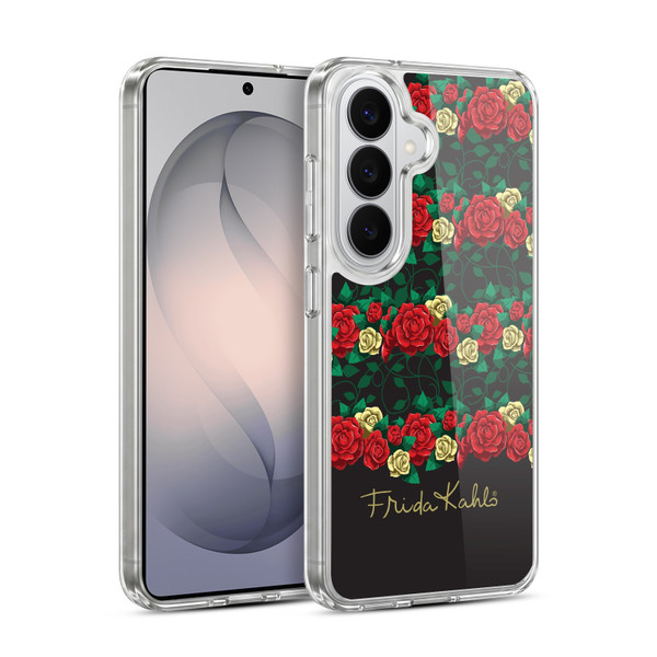 Frida Kahlo Roses Stripes Soft Gel Case for Samsung Galaxy S26