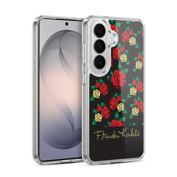 Frida Kahlo Roses Pattern Soft Gel Case for Samsung Galaxy S26 Plus