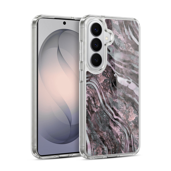 LebensArt Geo Liquid Marble River Stone Soft Gel Case for Samsung Galaxy S26 Plus