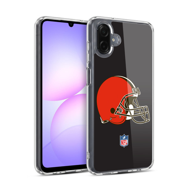 NFL Cleveland Browns Logo Plain Soft Gel Case for Samsung Galaxy A07 4G