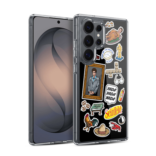 Seinfeld Graphics Sticker Collage Soft Gel Case for Samsung Galaxy S26 Ultra