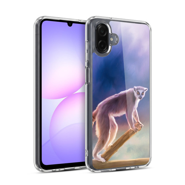 Simone Gatterwe Assorted Designs Ring-Tailed Lemur Soft Gel Case for Samsung Galaxy A07 4G