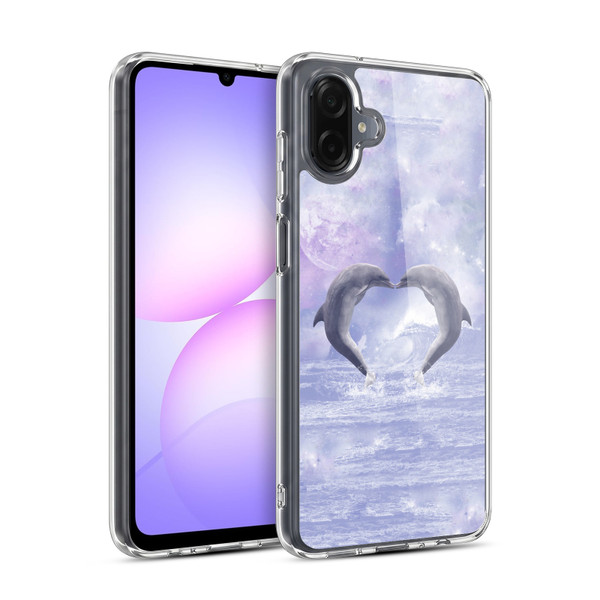 Simone Gatterwe Dolphins Kisses Soft Gel Case for Samsung Galaxy A07 4G