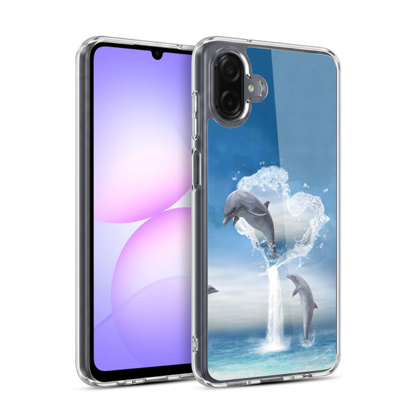 Simone Gatterwe Dolphins Lovers Soft Gel Case for Samsung Galaxy A07 4G