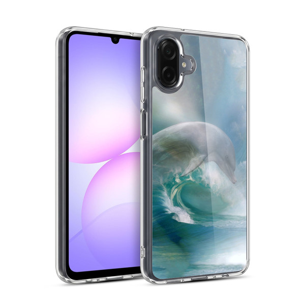Simone Gatterwe Dolphins Ocean Waves Soft Gel Case for Samsung Galaxy A07 4G