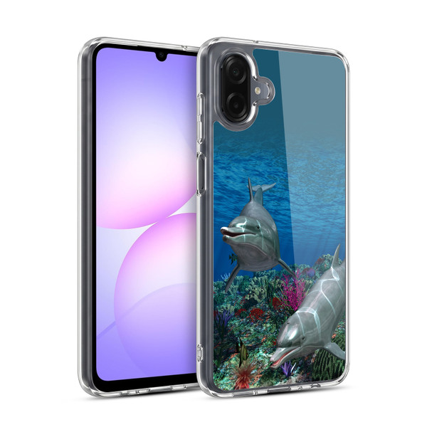 Simone Gatterwe Dolphins Twins Soft Gel Case for Samsung Galaxy A07 4G