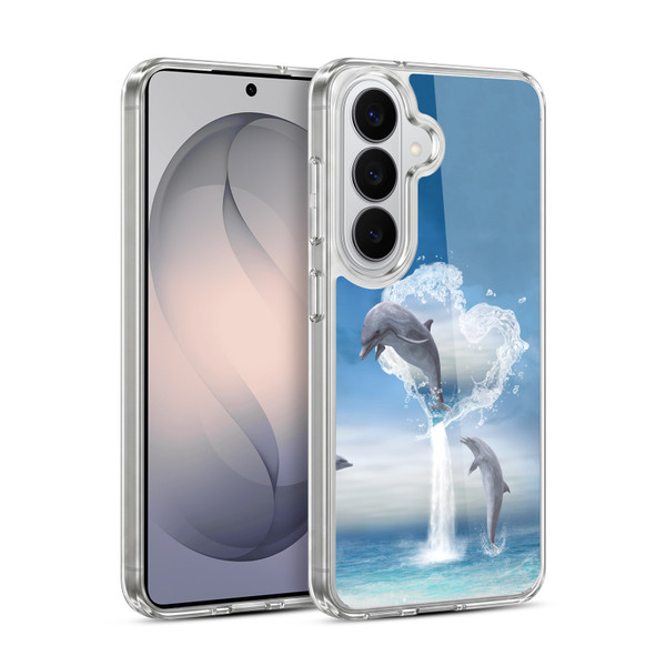 Simone Gatterwe Dolphins Lovers Soft Gel Case for Samsung Galaxy S26 Plus