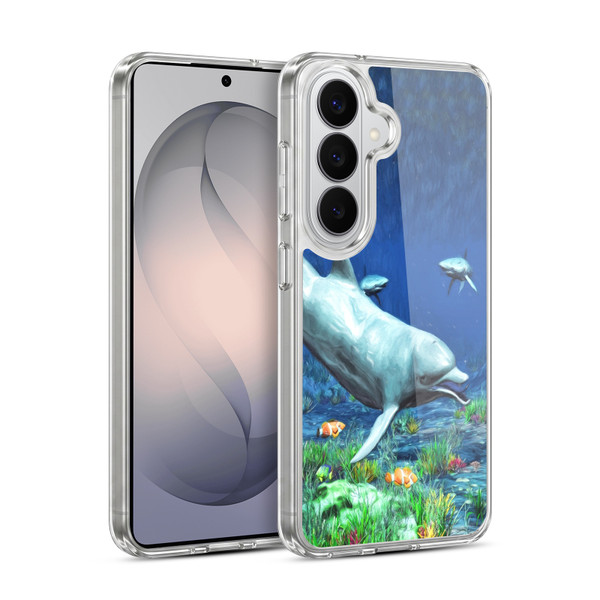 Simone Gatterwe Dolphins Underwater Soft Gel Case for Samsung Galaxy S26 Plus
