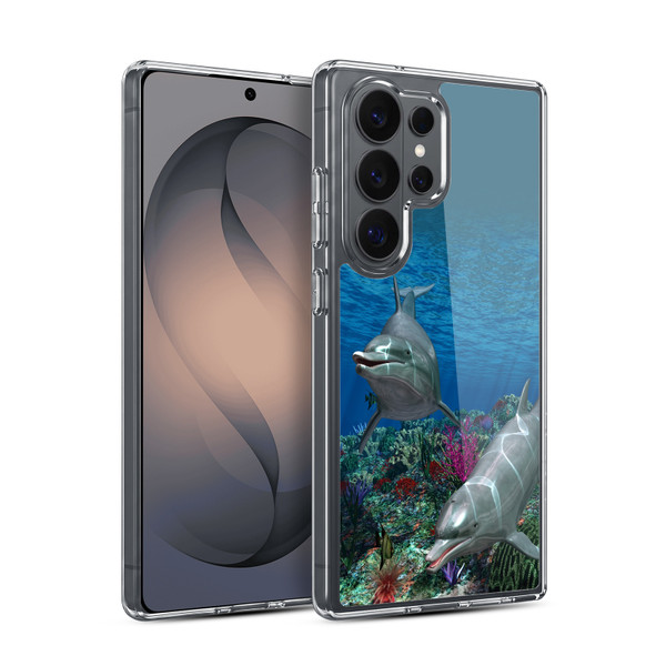 Simone Gatterwe Dolphins Twins Soft Gel Case for Samsung Galaxy S26 Ultra