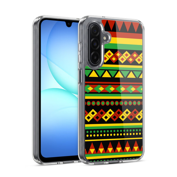 Head Case Designs Rasta Colour Patterns Aztec Soft Gel Case for Samsung Galaxy A17 4G / 5G