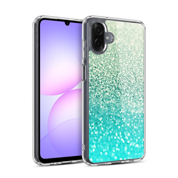 Monika Strigel Glitter Collection Mint Soft Gel Case for Samsung Galaxy A07 4G