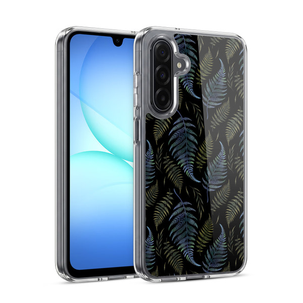 Episodic Drawing Pattern Leaves Soft Gel Case for Samsung Galaxy A17 4G / 5G