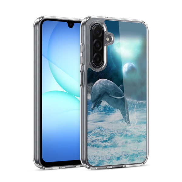 Simone Gatterwe Dolphins Freedom Soft Gel Case for Samsung Galaxy A17 4G / 5G