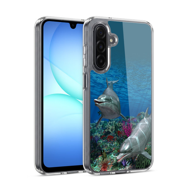 Simone Gatterwe Dolphins Twins Soft Gel Case for Samsung Galaxy A17 4G / 5G