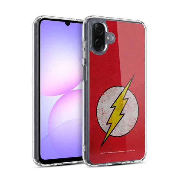 The Flash DC Comics Logo Distressed Look Soft Gel Case for Samsung Galaxy A07 4G
